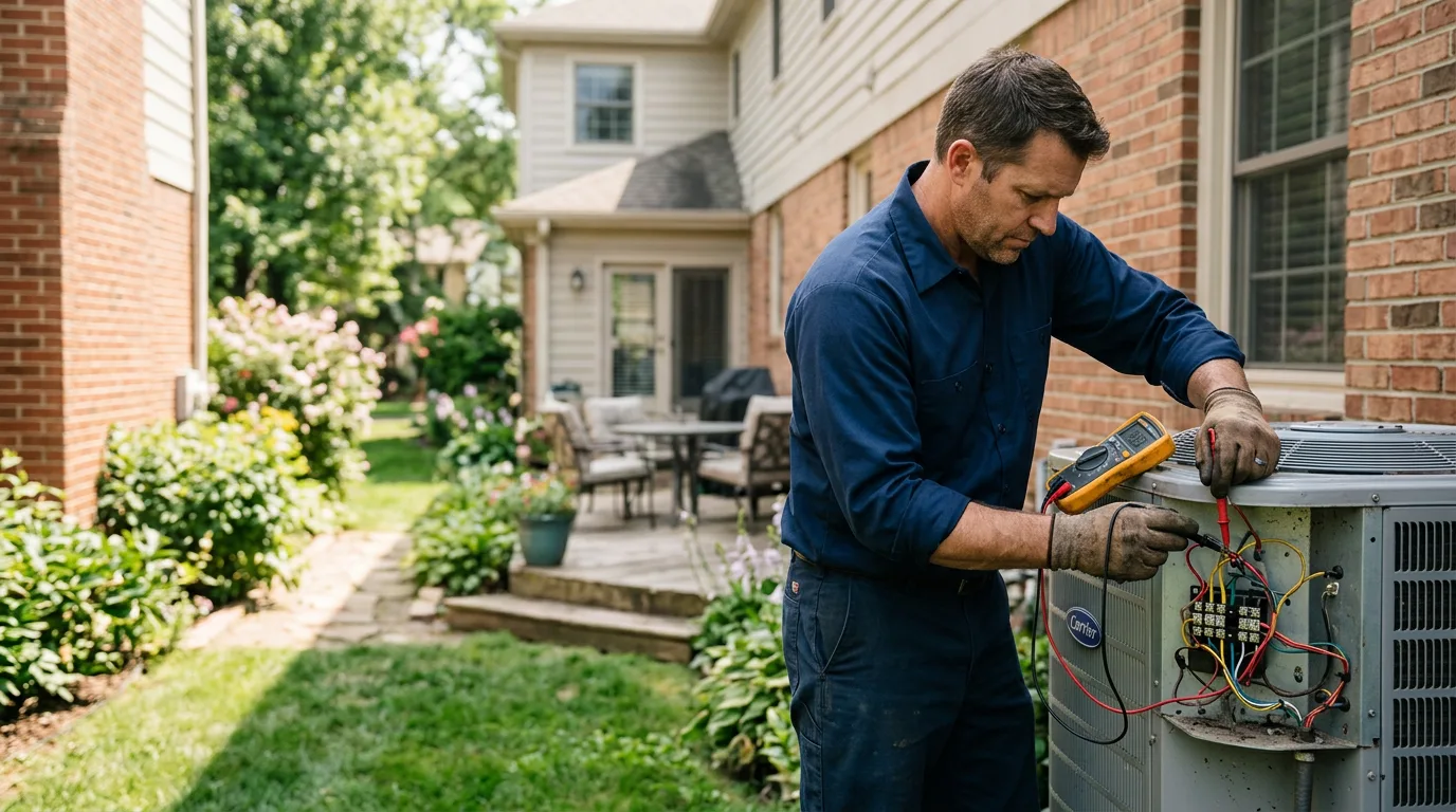 HVAC technician working near Owens Cross Roads, AL